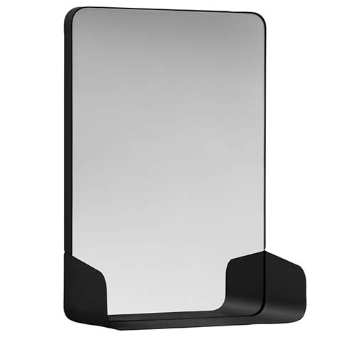 NakNak Shelf mirror, black | Finnish Design Shop