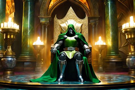 Doctor Doom in his throne room by HeroPix on DeviantArt