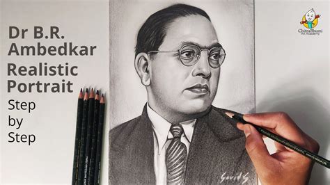 Dr. Bhimrao Ambedkar Hyper Realistic Portrait Drawing with Graphite ...