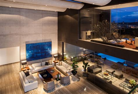 Striking contemporary Monterrey home with gorgeous double height living room | 10 Stunning Homes