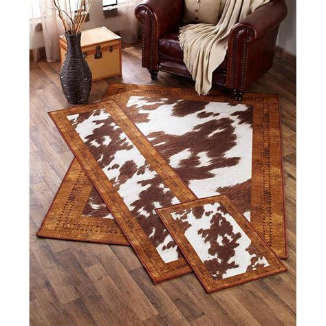 Cowhide-Look Rug Collection (Brown Runner) - Walmart.com - Walmart.com