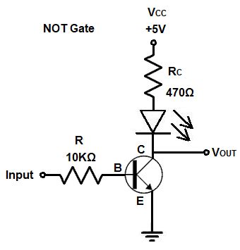 How to Build a NOT Gate with a Transistor