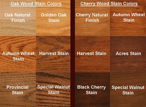 Oak Wood Stain Colors - TheBestWoodFurniture.com