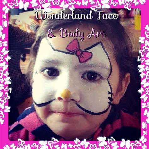 Hello kitty face paint Hello Kitty Face Paint, Face And Body, Body Art ...