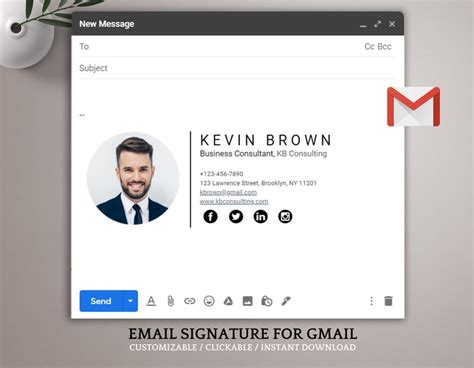 Email Signature Template Gmail Signature Real Estate email | Etsy