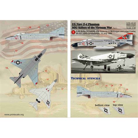 F-4 Phantom MIG Killers Vietnam War Part-2 / 48-148 / F-4B BuNo 151500/NL 216 - VF-161, USS ...