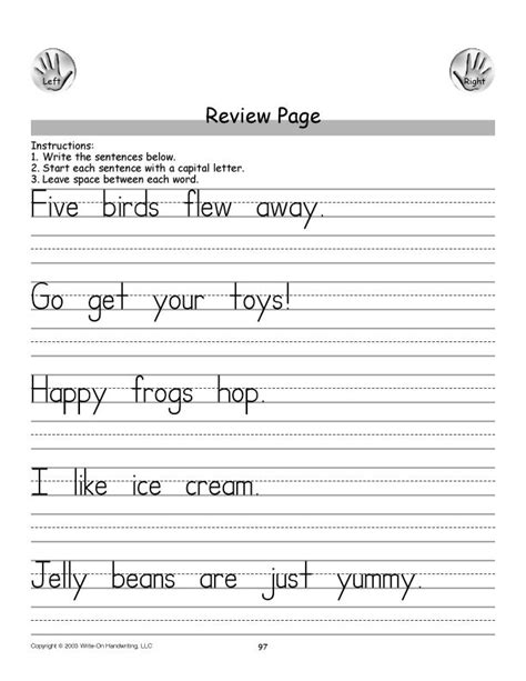 Copying Sentences Worksheets | Writing Sentences 060 | Writing ...