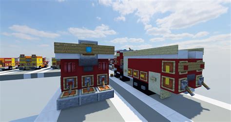 Camions Pompiers français [FR] [French firetrucks] Minecraft Map