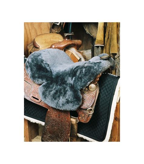 Sheepskin Full Western Saddle Seat Cover: Sheepskin Town