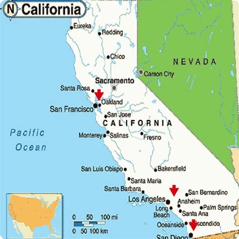 Palm Springs California Map – Topographic Map of Usa with States