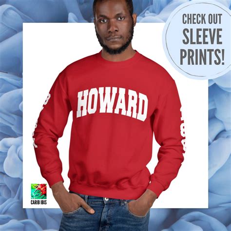 Howard University Sweatshirt Howard University Crewneck | Etsy | University sweatshirts ...