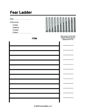 Fear Ladder Worksheet: Complete with ease | airSlate SignNow