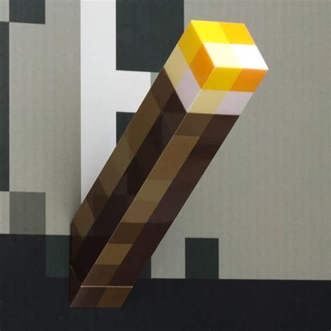 Light Up Minecraft Torch 28CM LED Minecraft Light Up Torch Hand Held or ...