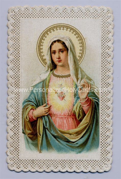 Custom Catholic holy cards personalized prayer cards