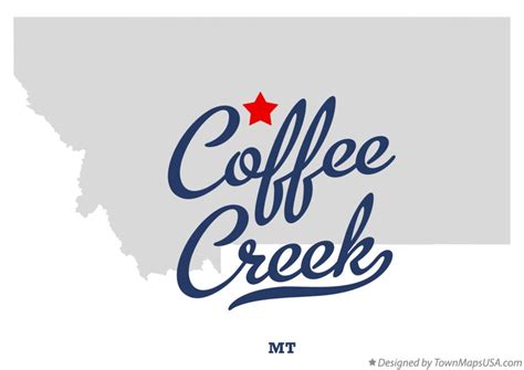 Map of Coffee Creek, MT, Montana