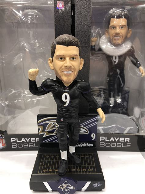 Baltimore Ravens Justin Tucker Black Jersey Bobblehead ( Highlight ...