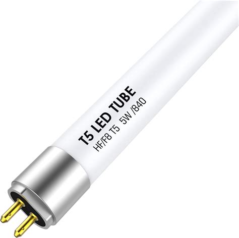 IHYCTV F8T5 12 Inch T5 LED Bulbs, 5W 4000K 685lm Replacement for Classic G5 Fluorescent Light ...