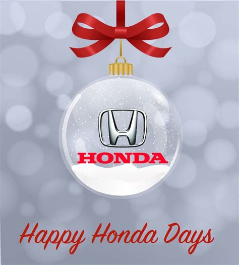 May you have Happy Honda Days this Christmas – Nassau Motor Company