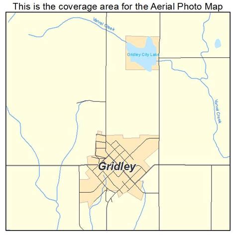 Aerial Photography Map of Gridley, KS Kansas