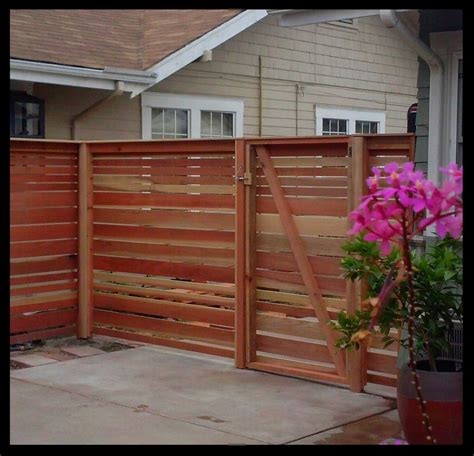 HD Fence, Inc. Custom Horizontal Redwood Gate - HD Fence Inc.