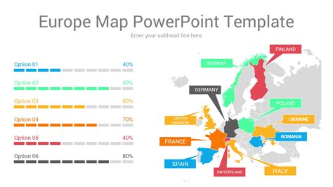 Europe Map PowerPoint Template | CiloArt