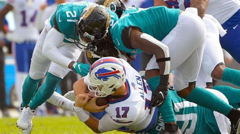 Bizarre moment in NFL history - Jacksonville Jaguars' Josh Allen sacks Buffalo Bills' Josh Allen ...