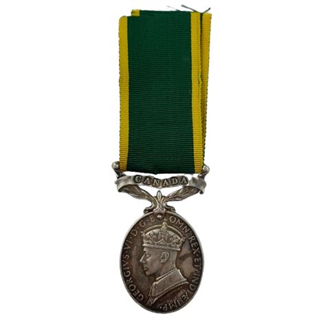 WW2 Canadian Efficiency Medal RCIC Royal Canadian Intelligence Corps ...