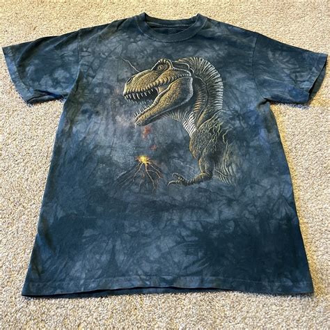 Tyrannosaurus Rex T-Rex Camo Nature Tie Dye Shirt Big… - Gem