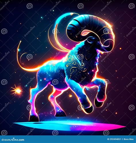 Ram Vector Illustration. Zodiac Sign, Horoscope, Astrology AI Generated Stock Illustration ...