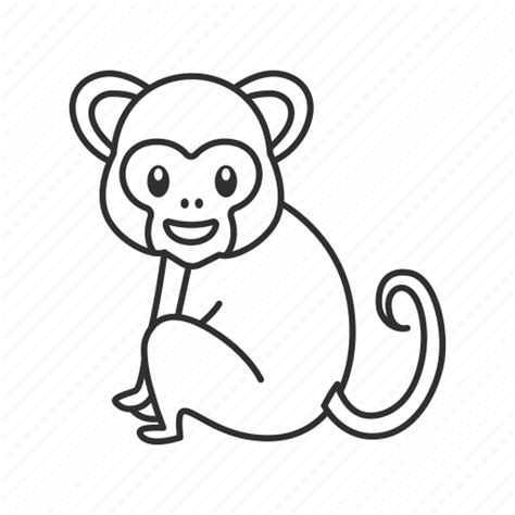 Animal, ape, cute monkey, emoji, mammal, monkey, primate icon