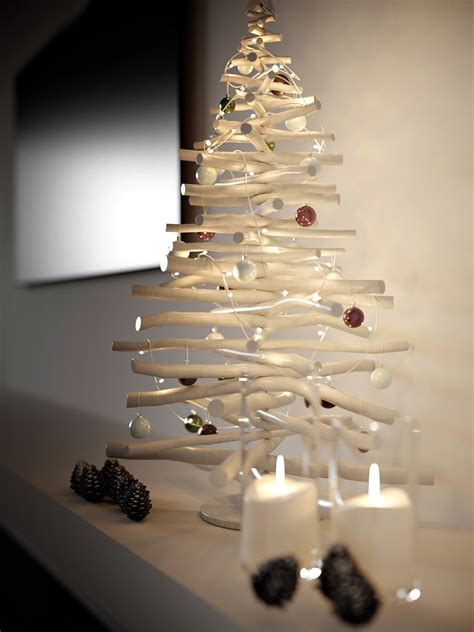 white-minimalist-christmas-tree | Interior Design Ideas