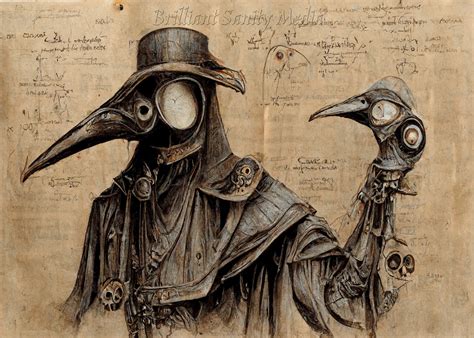 Vintage Plague Doctor Art Print V.10 Instant Download Printable Home ...