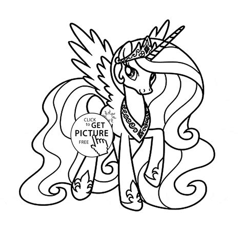 My Little Pony Coloring Pages Princess Celestia - Coloring Home