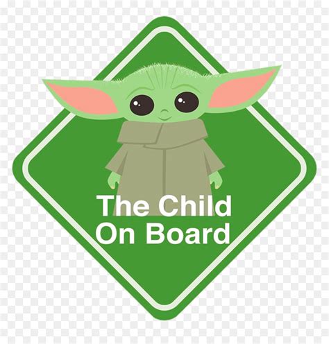 Transparent Background Clip Art Mandalorian The Child - Mandalorian Baby On Board, HD Png ...