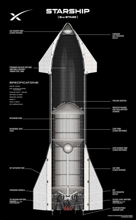 SpaceX Starship Interior Diagram by Tom Dixon