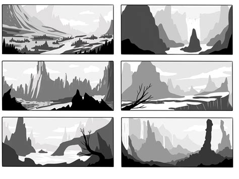 Landscape Studies - Procreate Game Concept Art Landscape by Nur Ornek ...