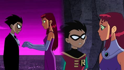 Robin and Starfire Moments - Teen Titans Season 2 - YouTube