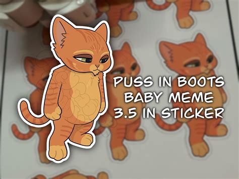 Puss in Boots Baby Meme 3.5 Inch Sticker full of Leche - Etsy