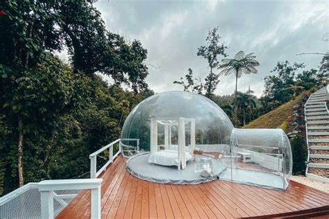 This Bubble House in Puerto Rico Has Mountain Views by Day and Amazing ...