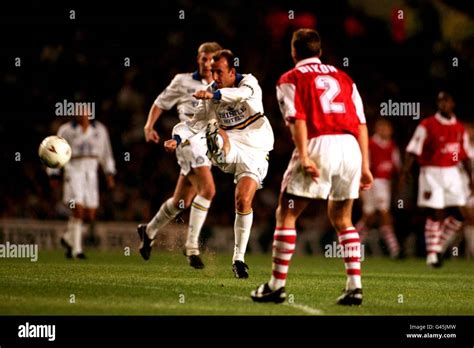 SOCCER. GARY McALLISTER, LEEDS UNITED Stock Photo - Alamy