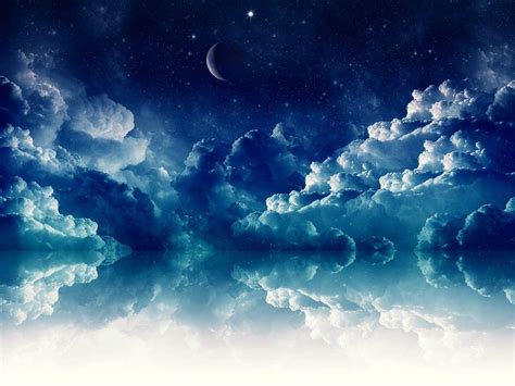 Moon And Stars Wallpaper