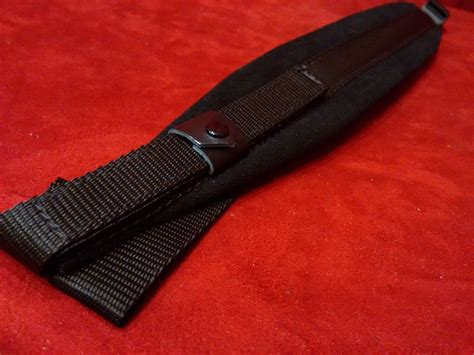 New Black Nylon Velour Fuselli Adjustable Accordion Straps Width (6cm / 2.4in) Length (70~102cm ...