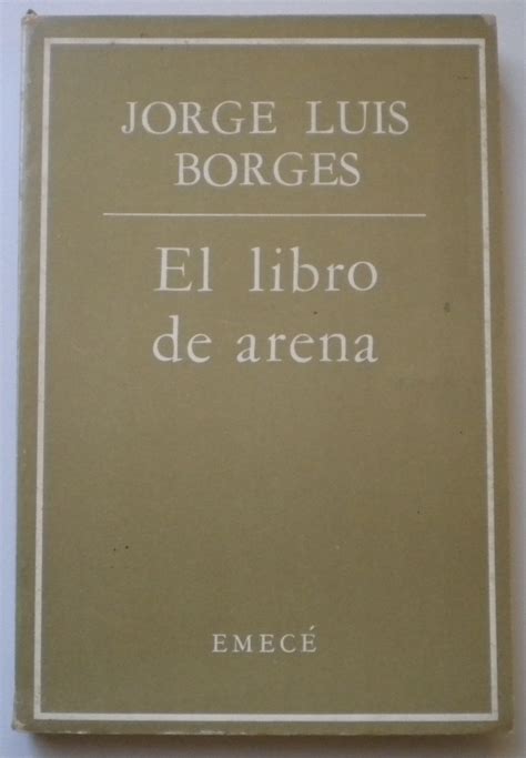 El libro de arena. by Borges Jorge Luis.: , Rústica. (1975) | Libreria Ninon