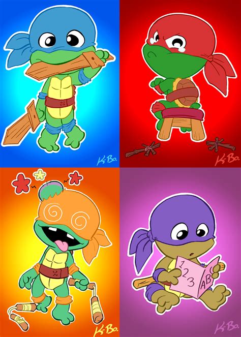 Toddler Mutant Ninja Turtles by kevinbolk on DeviantArt