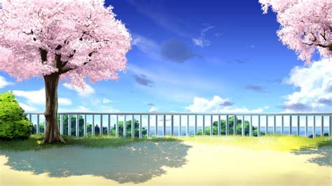 Anime Cherry Blossom Landscape Wallpapers - Wallpaper Cave