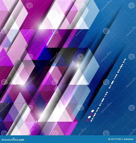 Abstract Straight Lines Technological Futuristic Background. Vector ...