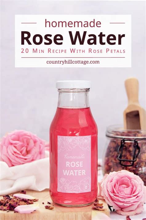 DIY Rose Water Recipe with Tips for Benefits + Uses {Infusion Method}