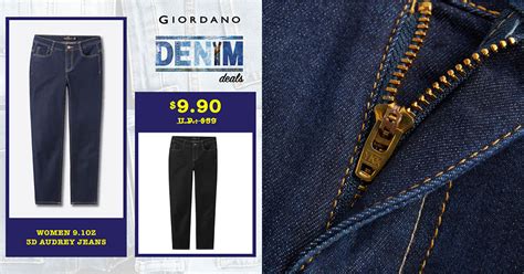 Giordano selling Denim Jeans from prices as low as $9.90 online, even ...