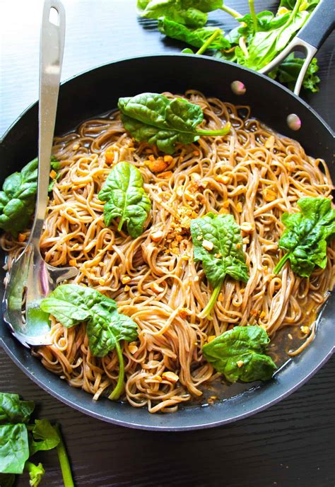 20-Minute Sticky Basil Thai Noodles - Layers of Happiness