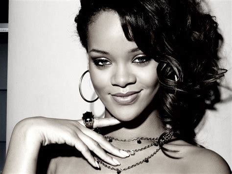 Download Classic Black And White Rihanna Wallpaper | Wallpapers.com